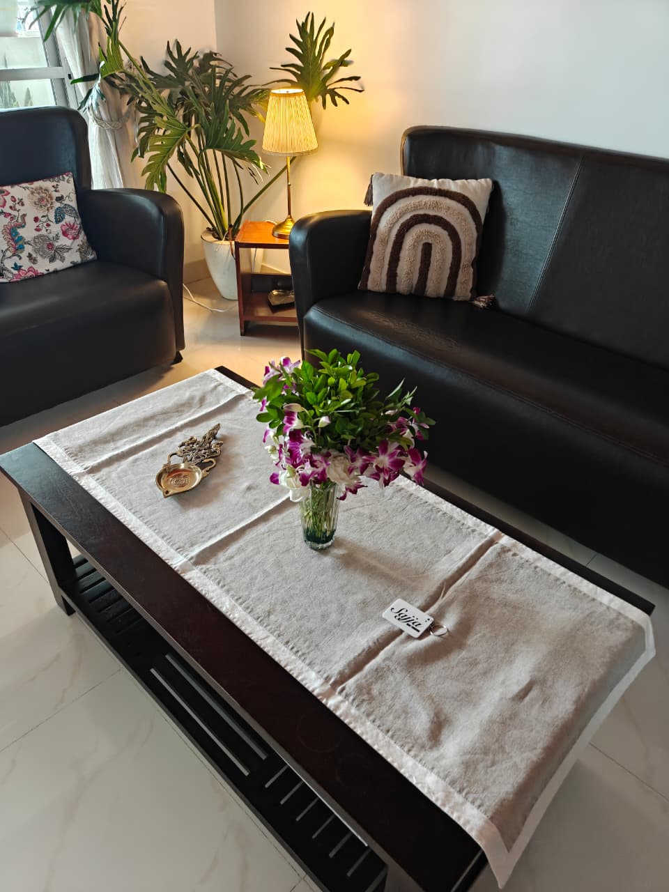 Organic Cotton N Quilted Table Runner