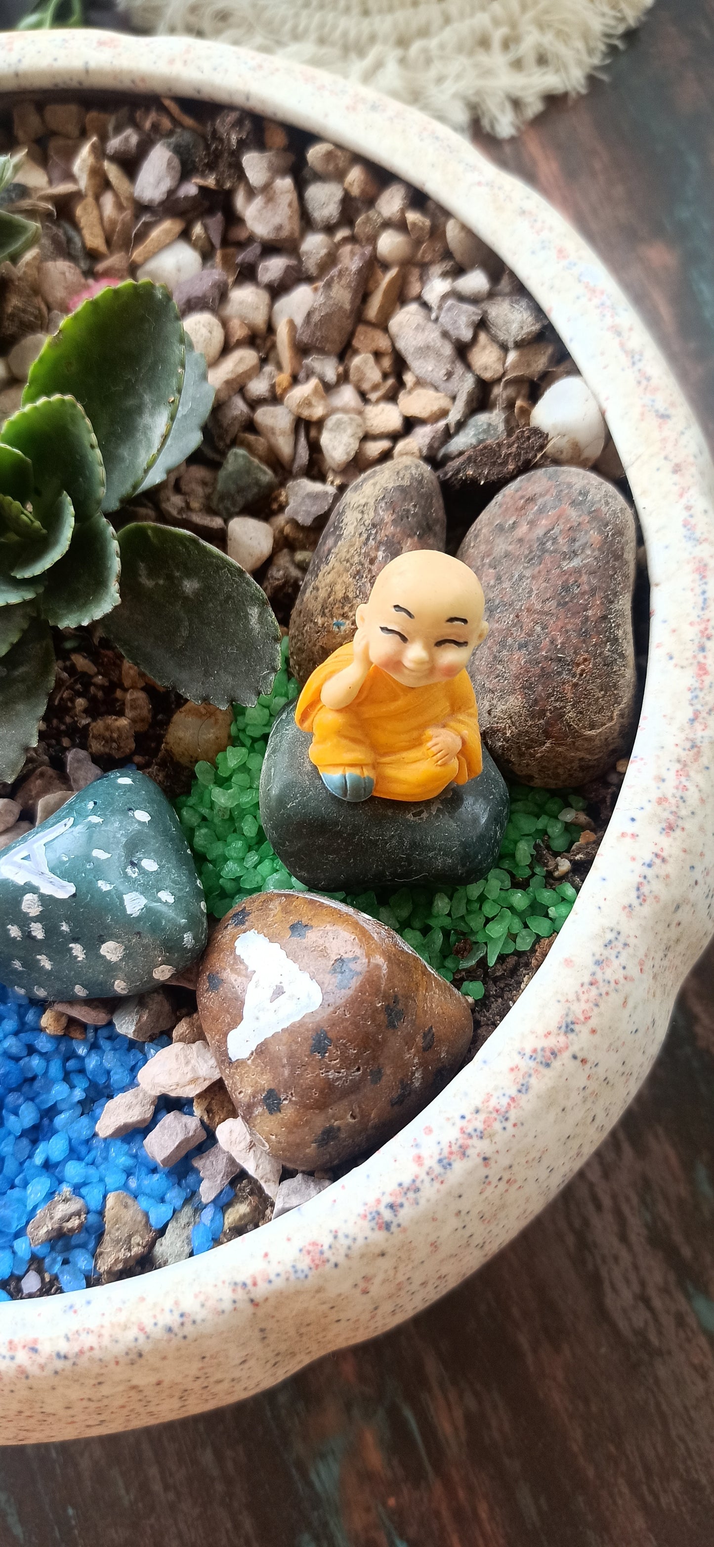 Yellow Happy Buddha Set of 1 - Sajja Garden Nursery