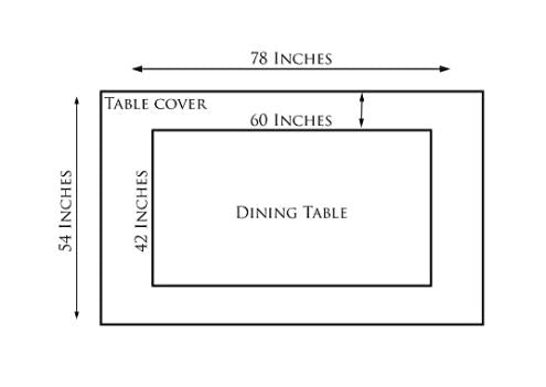 Contemporary Citrus Pure Cotton Six Seater Table Cloth 60 In x 90 In