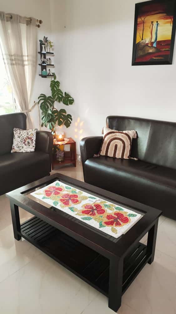 Sajja Premium Handcrafted Floral Handmade Beaded Table Runner