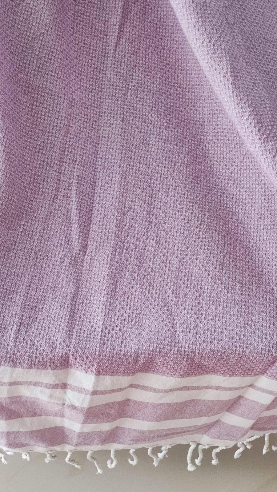 Super Absorbent Organic Cotton Lilac Bath Towel With Tassel XL for Men