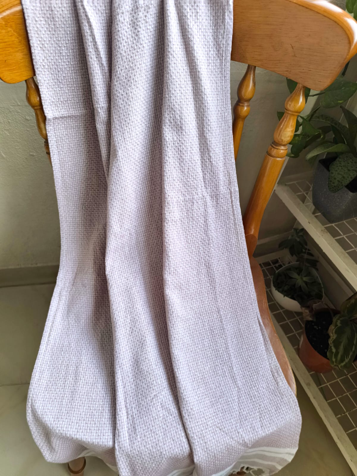 Super Absorbent Organic Cotton Beach Bath Towels - Lavender Purple XL