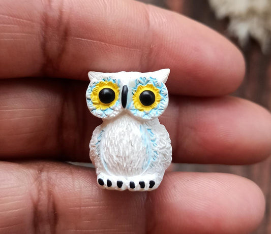 White Owl - Set of 1 - Sajja Garden Nursery