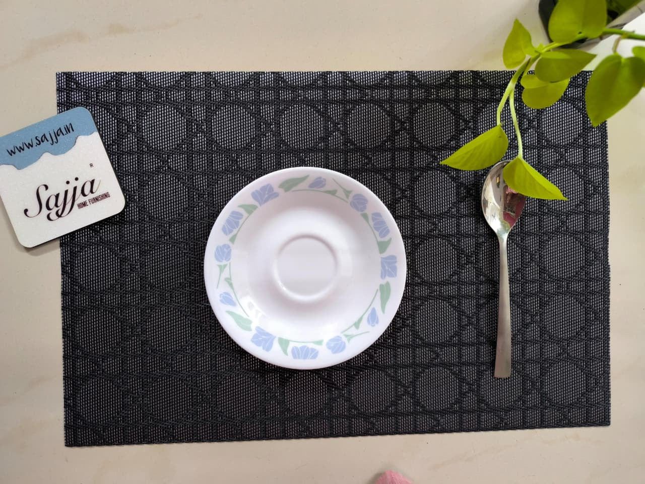 Poly Vinyl Weaved Set of 6 Table Mats