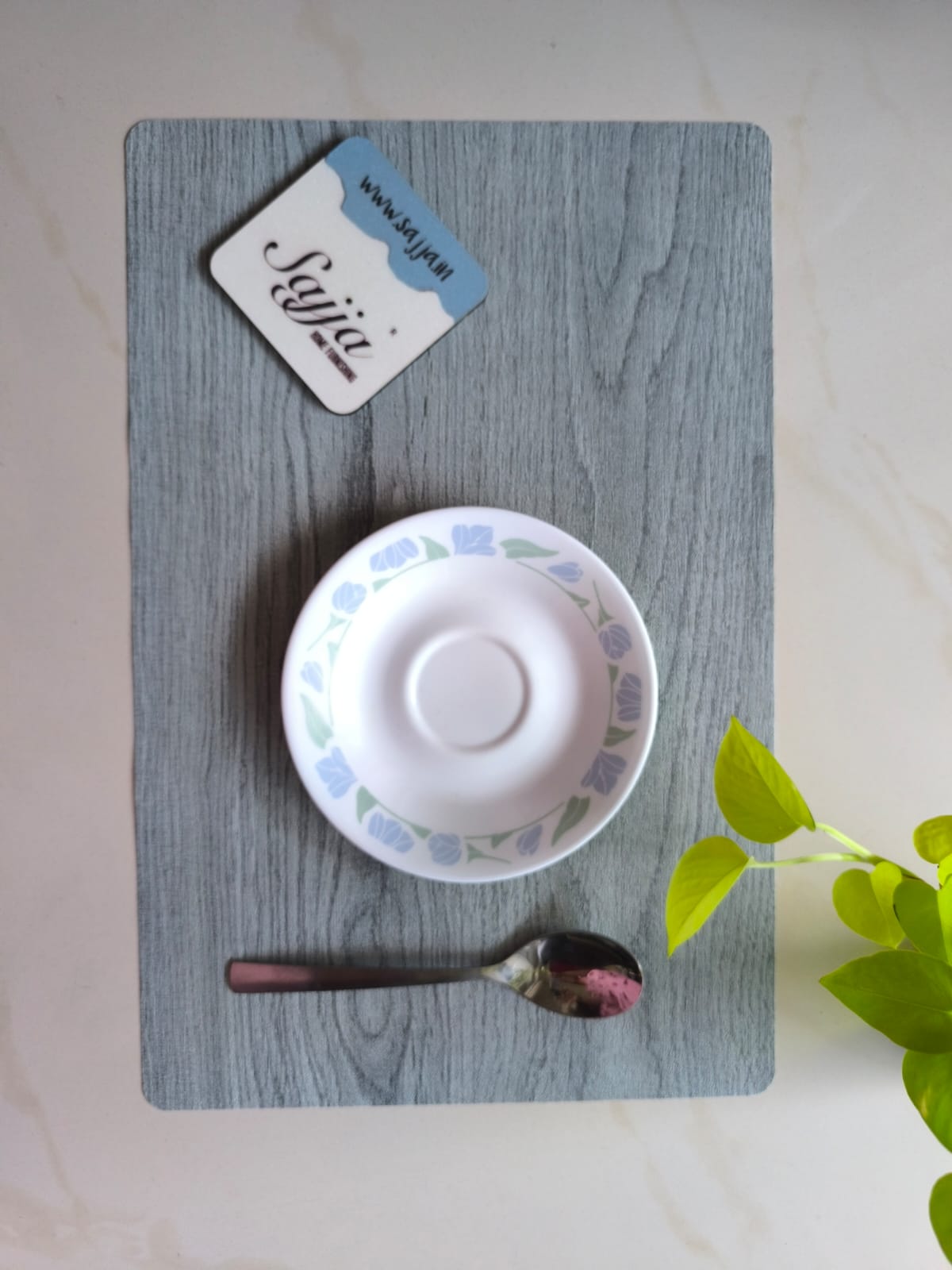 Rectangular PVC Plastic Table Mats- Pack of 6