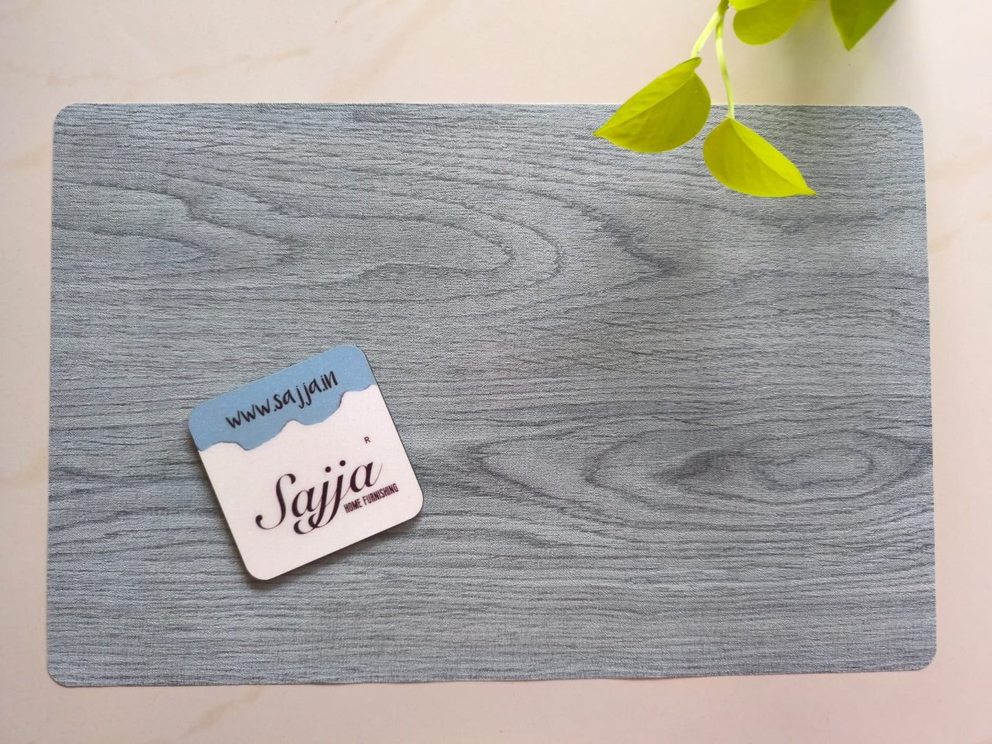 Rectangular PVC Plastic Table Mats- Pack of 6