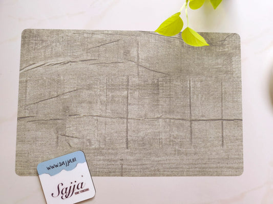 Buy online Earthy Stone Matt PVC Set of 6 Dining Table Placemat mat