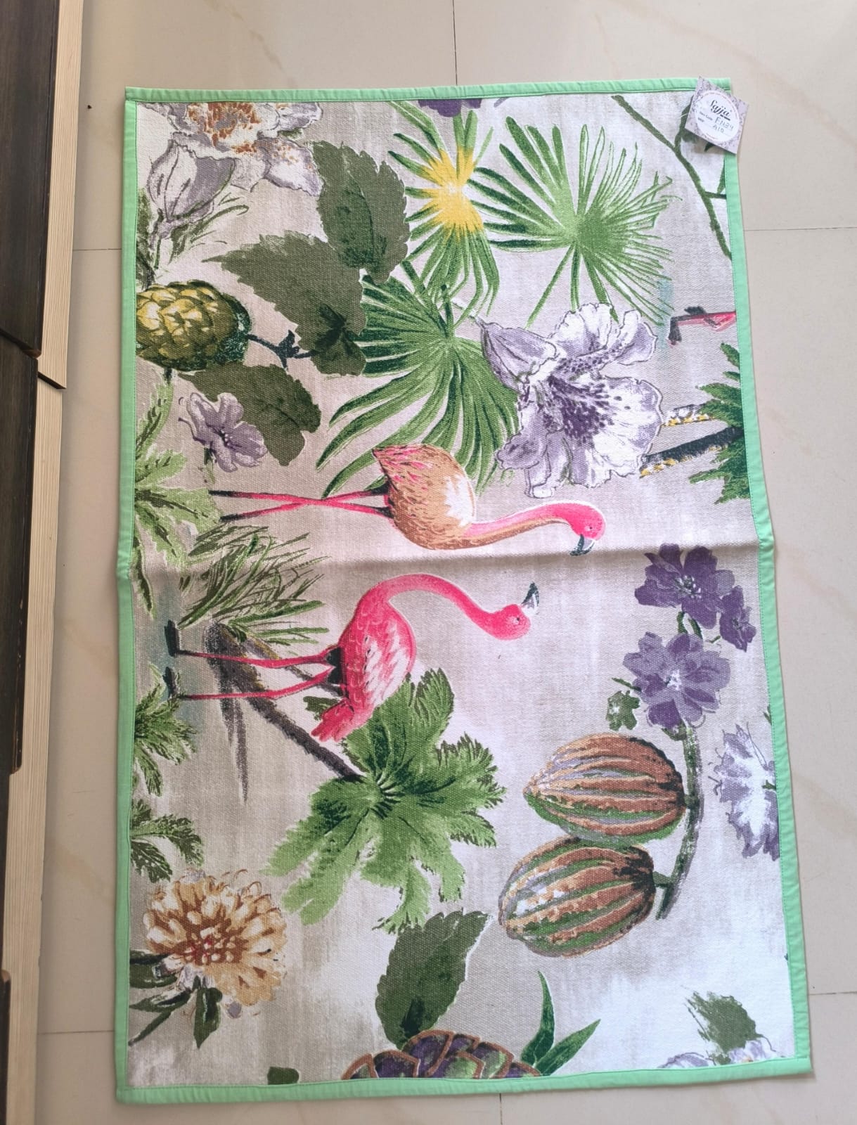 Buy Sajja Wilderness Flamingo Anti skid Floor Mat Rug | Use as Table Décor Mat
