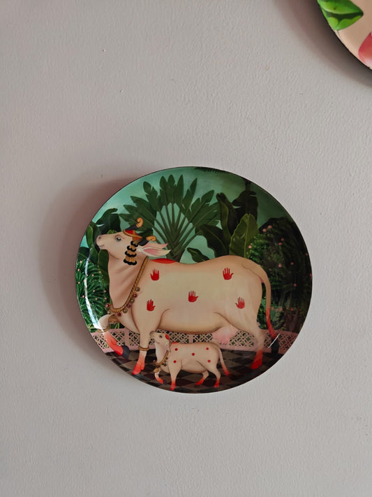 Shop Metal Wall Plates |Grace in bloom, divinity in form| Set of 2 - 8 and 10 inches