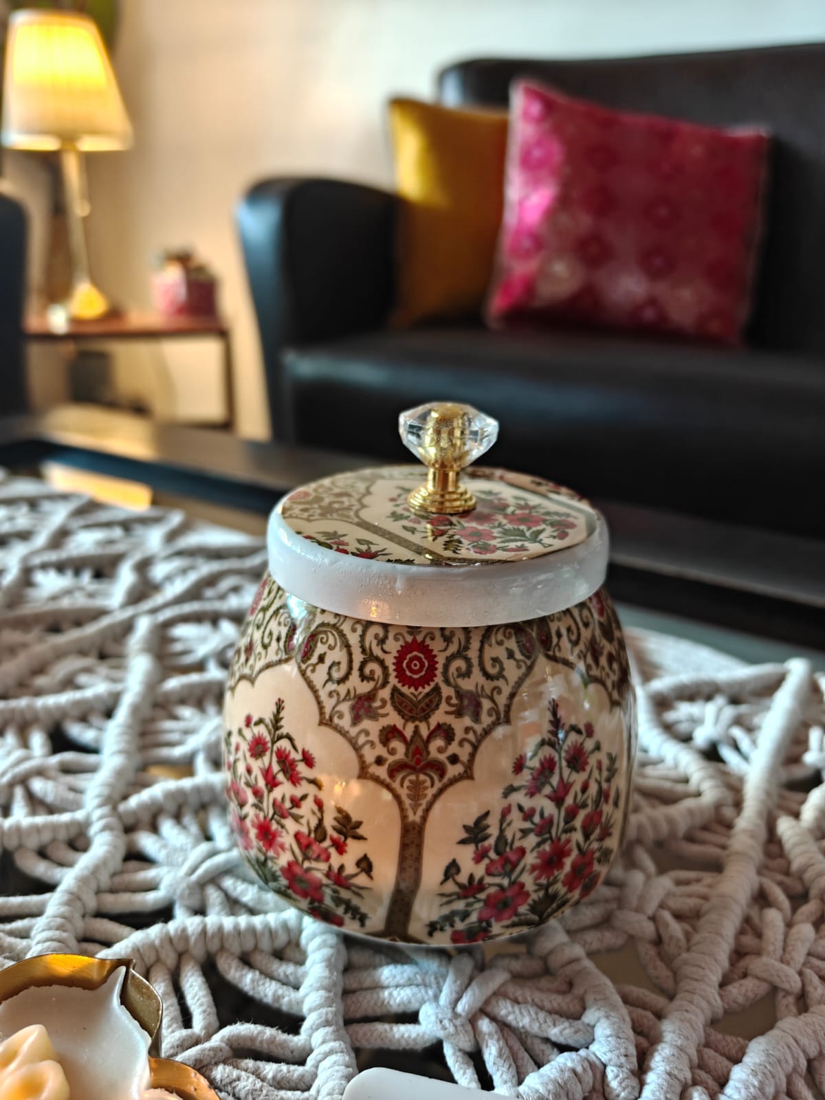 Buy Mughal Jharoka Jar With Lid Dry Fruit Jar Thamboolam gift Return Gift Wedding Favor