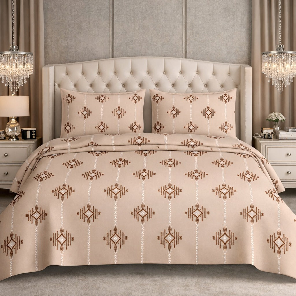 Deluxe Feather Soft Super King Bedsheet 10f x 10f Jumbo Size Bedsheet Set