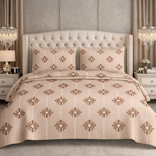 Deluxe Feather Soft Super King Bedsheet 10f x 10f Jumbo Size Bedsheet Set