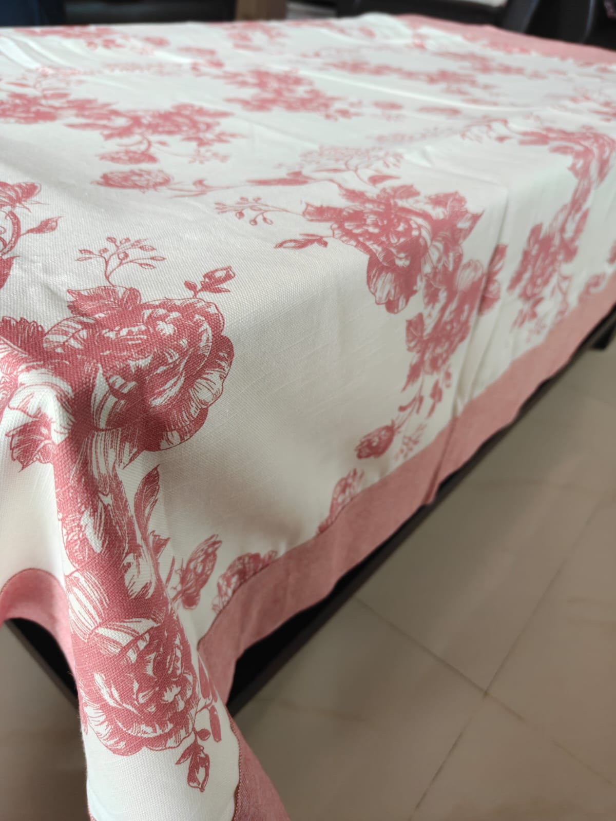 Buy flora Table Cloth -4 Seater Table Cover 54 IN x 78 IN