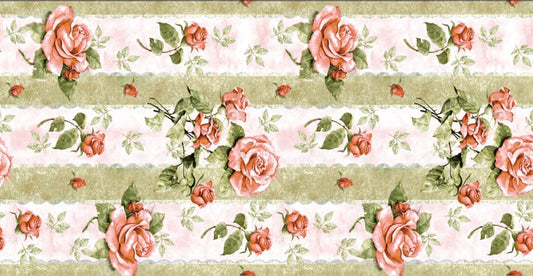 Sajja Enchanting English Rose Elegant Silk Table Runner (12 x 72 inches)