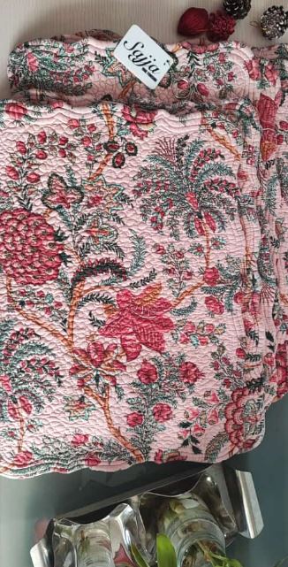 Cotton Quilted Focal Runner Placemat Table Mats Set of 2/4/6