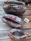 Greyish Wilderness theme, bright n beautiful, set of 3 multi use pouches set