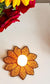Decorative Handmade Sunflower Yellow Round Floral Beads Coaster Doily