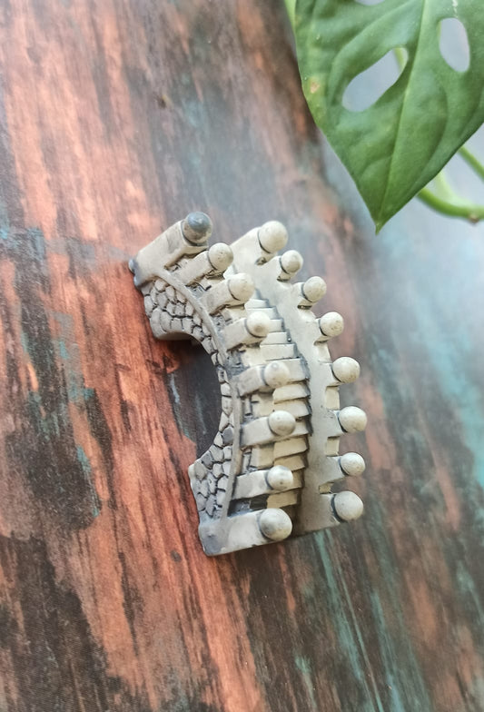 Ash Grey French carvied Bridge Set of 1 - Sajja Garden Nursery