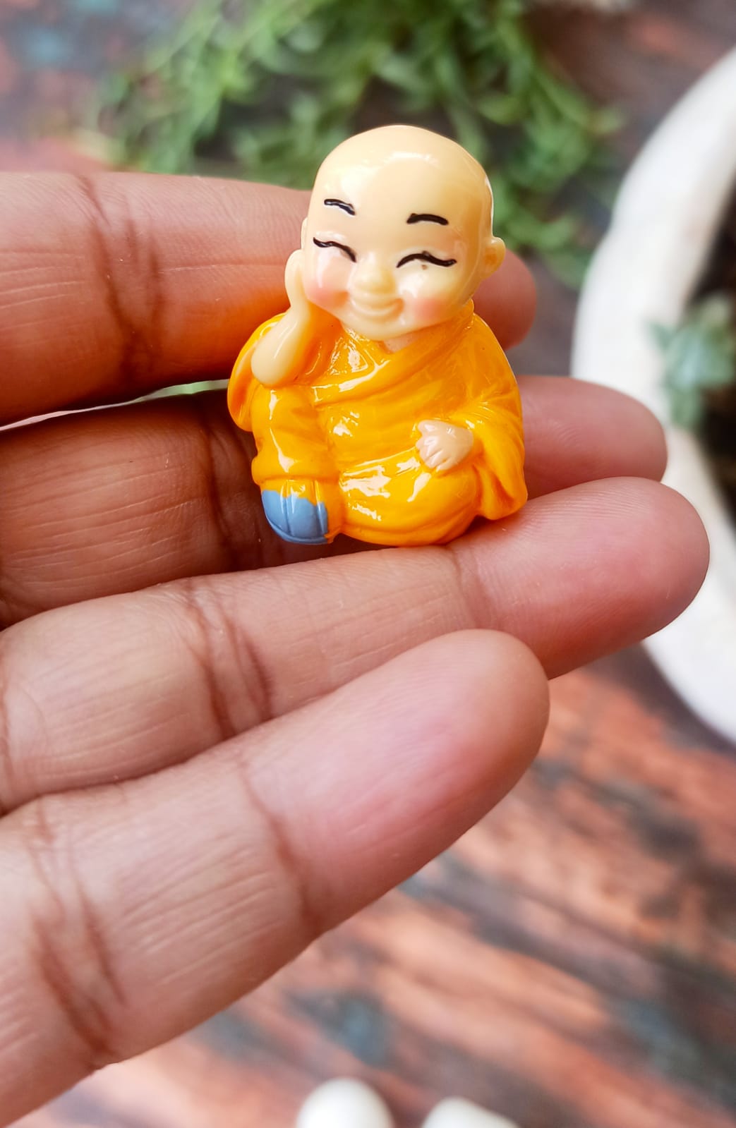 Yellow Happy Buddha  Set of 1 - Sajja Garden Nursery