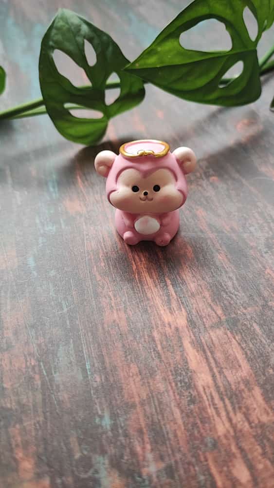 Cute Pink Monkey to bring a smile to your face- Sajja Garden Nursery