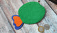 Green Fish Shaped Handmade Cotton Fabric Kids Pouch Coin bag iPods Earplugs bag multicolour