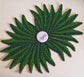 Classic Leaf Decorative Beads Table Placemat Beaded Décor Mat