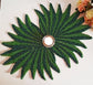 Classic Leaf Decorative Beads Table Placemat Beaded Décor Mat