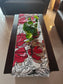 Grey White Checks Cotton Canvas Table Runner (L-51in, W-16in)