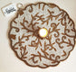 Vintage White Golden Beaded Placemat