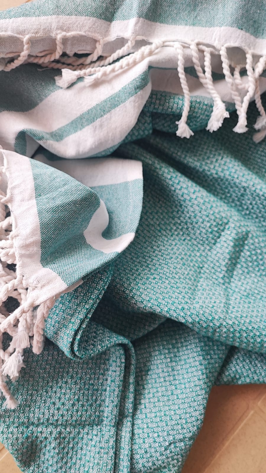 Absorbent Turkish Weaved Organic Cotton Bath Towel Sea Green XL For Men