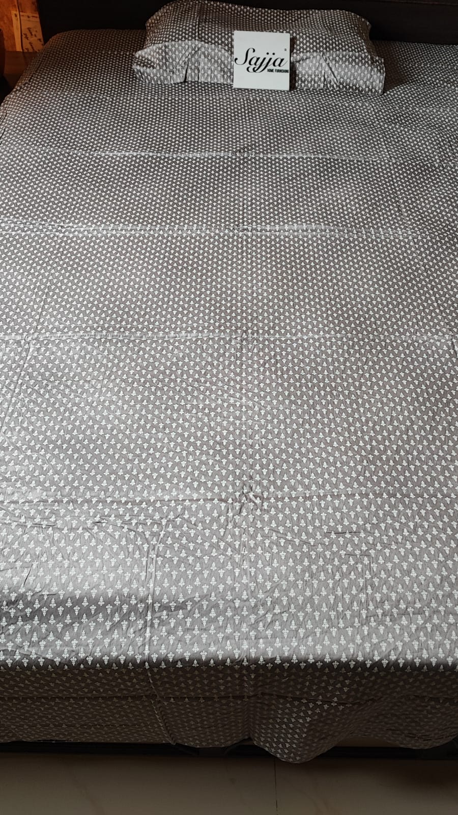 Luxor Premium Cotton Small Motif SINGLE BED SHEET (60x 90in)