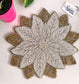 Elegant Fashionable Glass Bead Embroidered Placemats Table 15in. Round