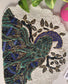 Designer Royal Peacock Gold Green Blue Beads Placemat Table Mat