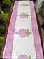 Handblock printed Table runner - 13 X70 inch