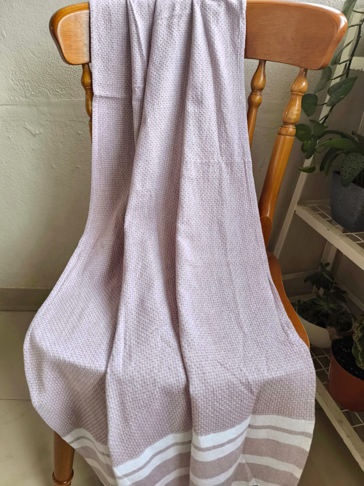 Super Absorbent Organic Cotton Beach Bath Towels - Lavender Purple XL