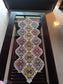 Sajja Beaded Handwoven Vintage Multicolour Embroidered Beads Table Runner