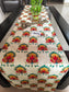 Buddha Art Inspired Silk Dining Table Runner 6 seater Side Table Runners Gift L-72 in, W-12in)