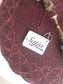 Radiant Royal Wine Maroon Red Placemat Floral Beads Tablemat