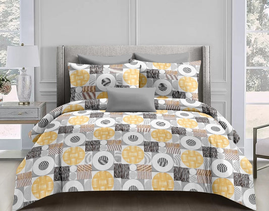 Premium Percale Cotton King Bedsheet  108 inches x 108 inches Abstract pattern