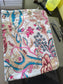 Multicolour White Pink Floral Jaal Hand Block printed Laptop Sleeve | Sajja