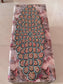 Trendy Beaded Table Runner Spring, Beaded Table Runner Bright Colors, Beaded Table Runner Coffee - Blue Orange