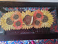 Scintillating Sunflower Handwoven Beads Table Runner