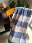 Absorbent Turkish Weaved Organic Cotton Bath Towel Denim Blue XL For Men