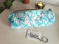 Buy Stylish Ikat White Teal Zipper Round Pencil Pouch Sanitary Napkin Bag Cosmetic Bag Travel