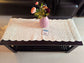 Buy Cotton Vintage Quilted Table Runner Ivory Organic Cotton Table Runner