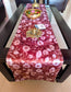 Classical Floral Brown Velvet Table Runner 12 x 72 inches