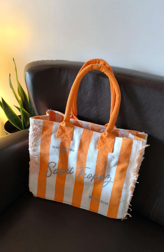 Designer Large Organic Thick Cotton Coral Fringe Shoulder Bag | Shopping bag | Mode bag (Copy)