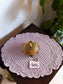 Lilac Scalloped Quilted Cotton Oval Table Fabric Place mat Focal Runner