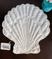 Shell White Embossed Quilted Cotton Table Placemat Trivet