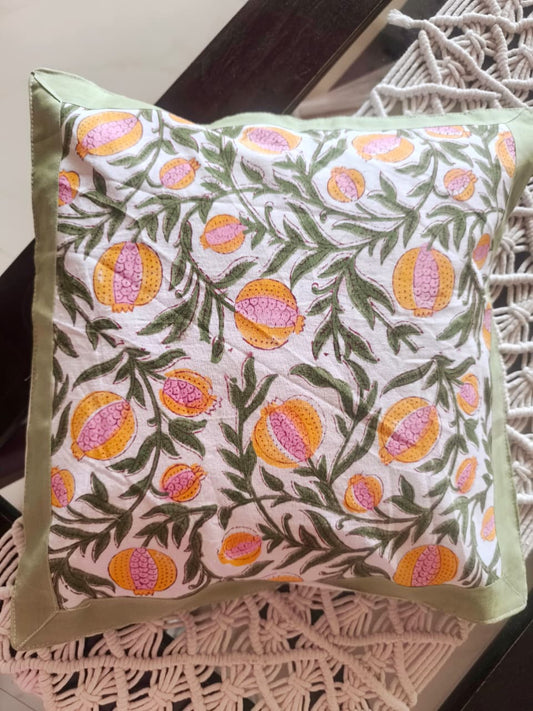 Hand block Anar Premium Cushion Covers cotton 16 x 16 inches